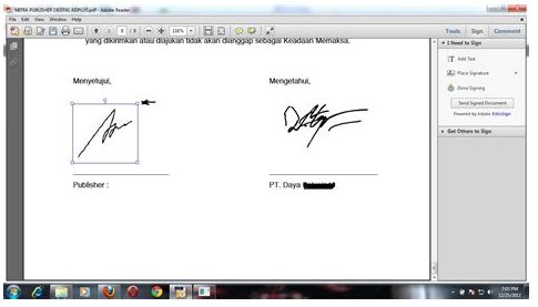 Cara Membuat Tanda Tangan Digital di Excel
